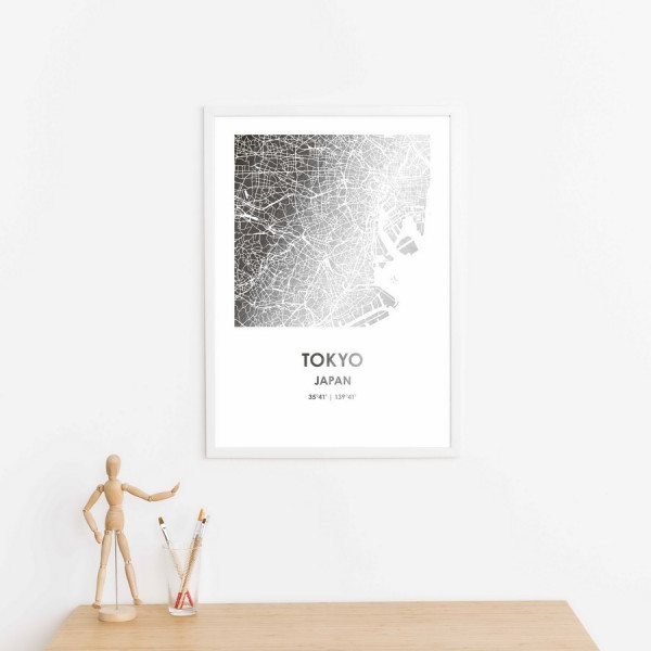 Постер "Токио / Tokyo" фольгированный А3, фото 1, цена 450 грн